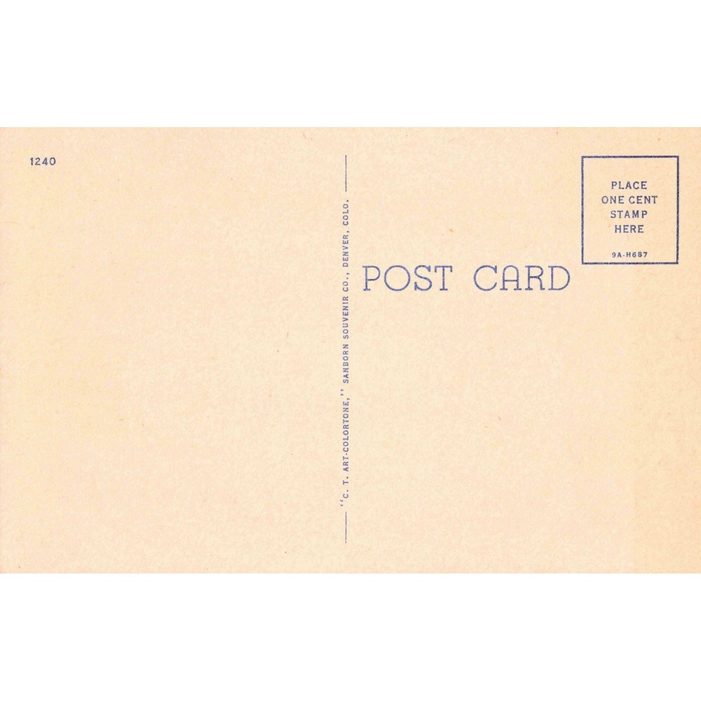 Vintage O. J. Rice Western Poker Poem Linen Postcard Sanborn Souvenir Co 1240 - Picture 2 of 2
